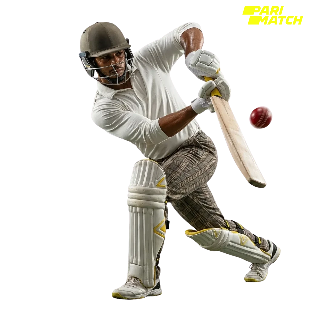 Banner da Parimatch Brasil destacando apostas legais em críquete, bônus de boas-vindas e suporte em português