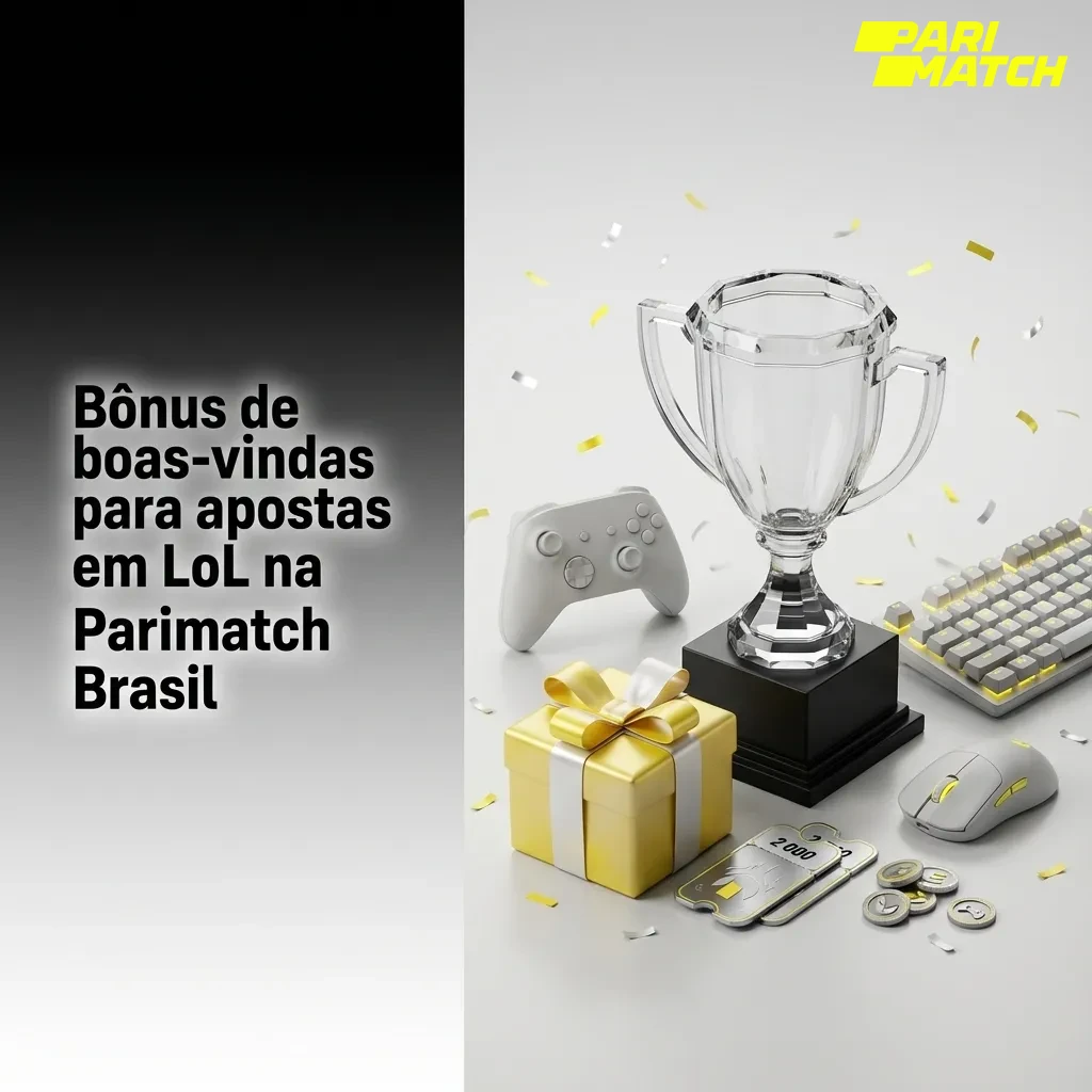 Banner da Parimatch Brasil destacando bônus de até 510% + 300 Free Spins para apostas em League of Legends.