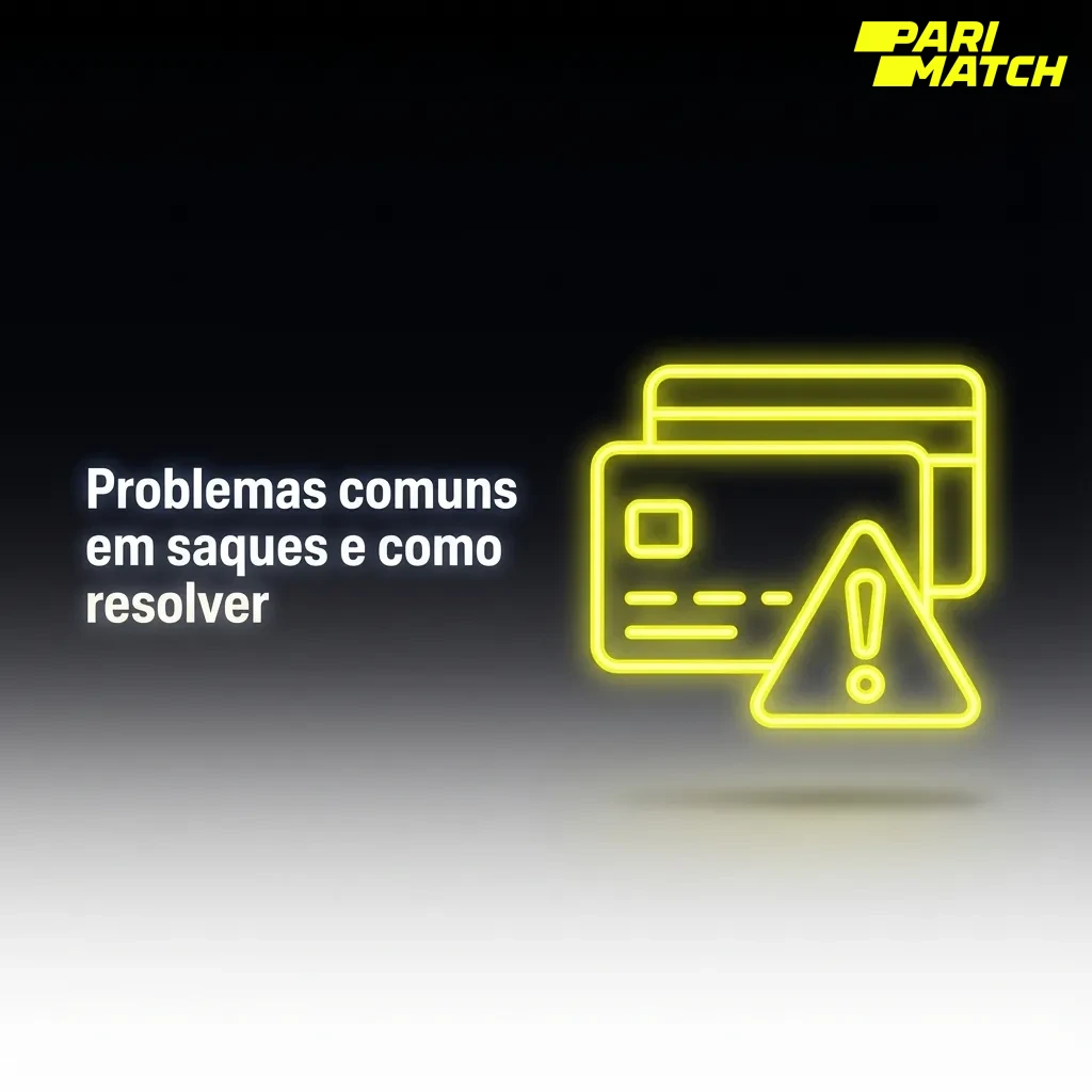 Ilustração de saque com ícones de banco, documento, limite, bônus e suporte destacando problemas e soluções